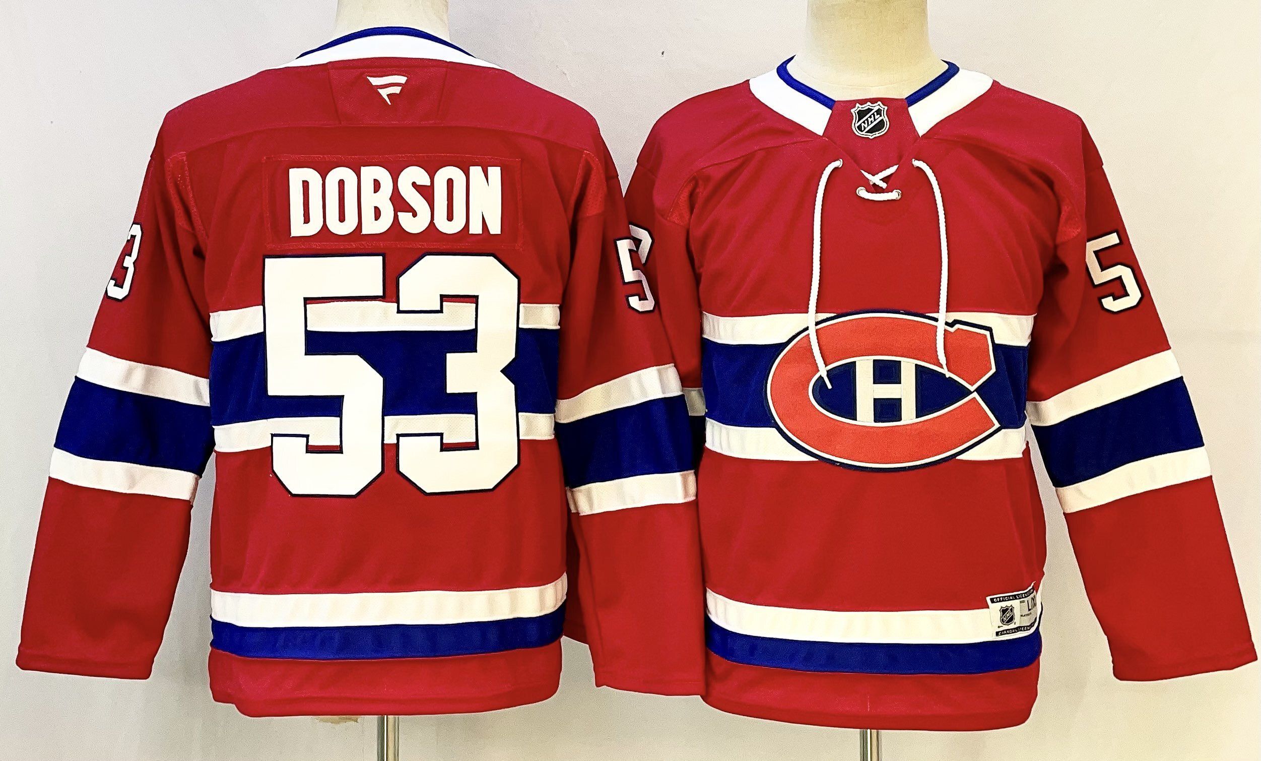 Youth Montreal Canadiens #53 Dobson Red 2026 Adidias NHL Jersey style 001->youth nhl jersey->Youth Jersey